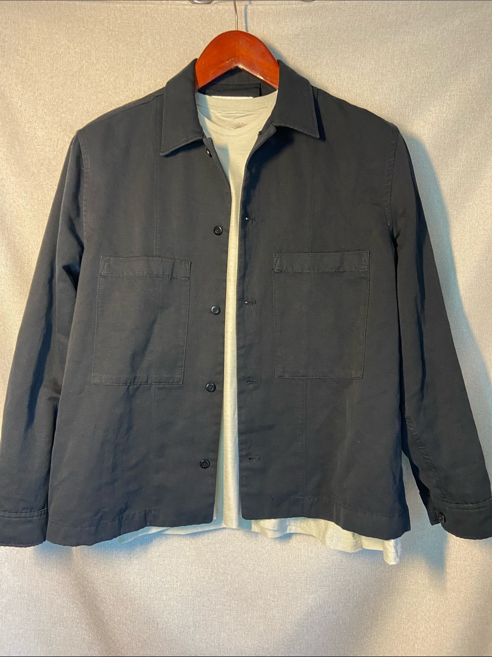 Zara Origins Black Top -overshirt. Size L - Picture 4 of 9